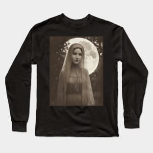 Mysterious Vintage Lady 3 Long Sleeve T-Shirt